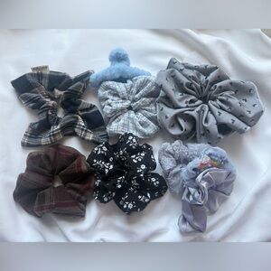 New bundle set Scrunchies barrettes hair accessoris clips 9 pcs